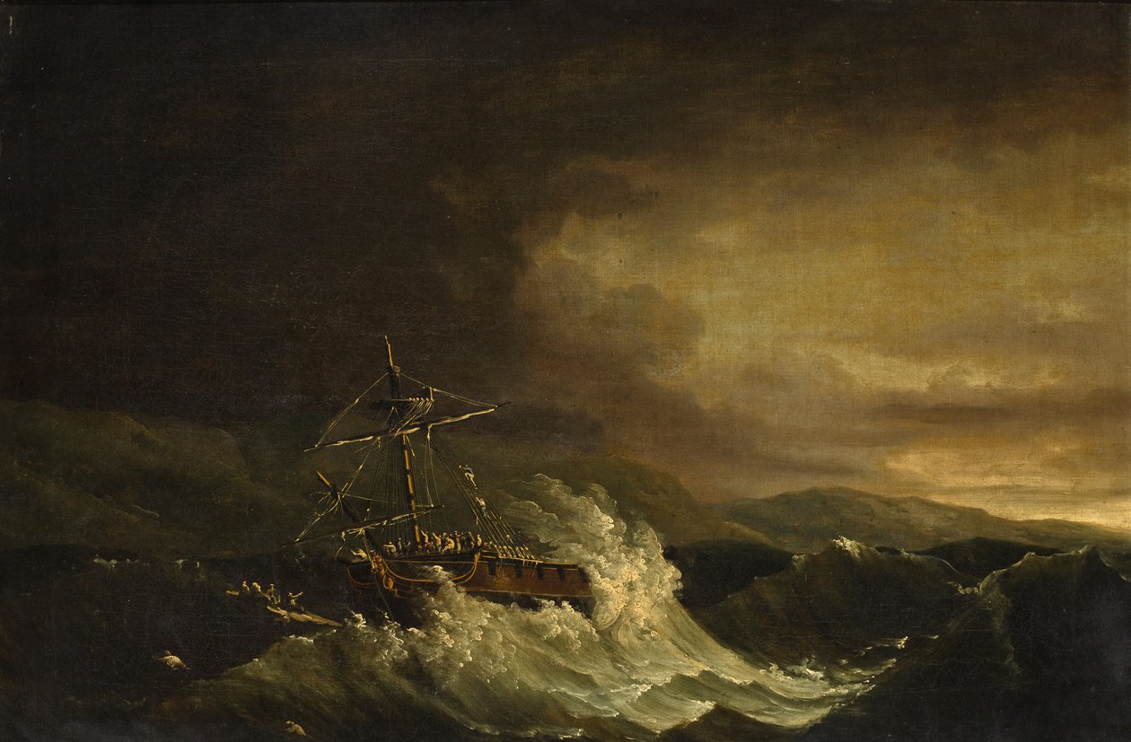 HMS Deal Castleoff Puerto Rico的残骸 作者 约翰·托马斯·塞雷斯