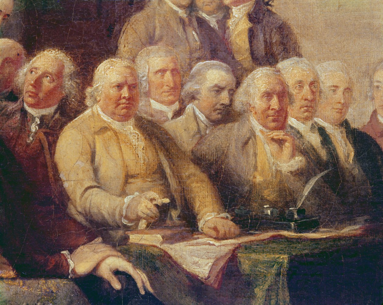 起草独立宣言，1776年6月28日，第1817页（详见702745） 作者 约翰·特伦布尔