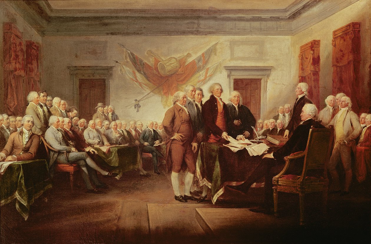 签署独立宣言，1776年7月4日，第1817页 作者 约翰·特伦布尔