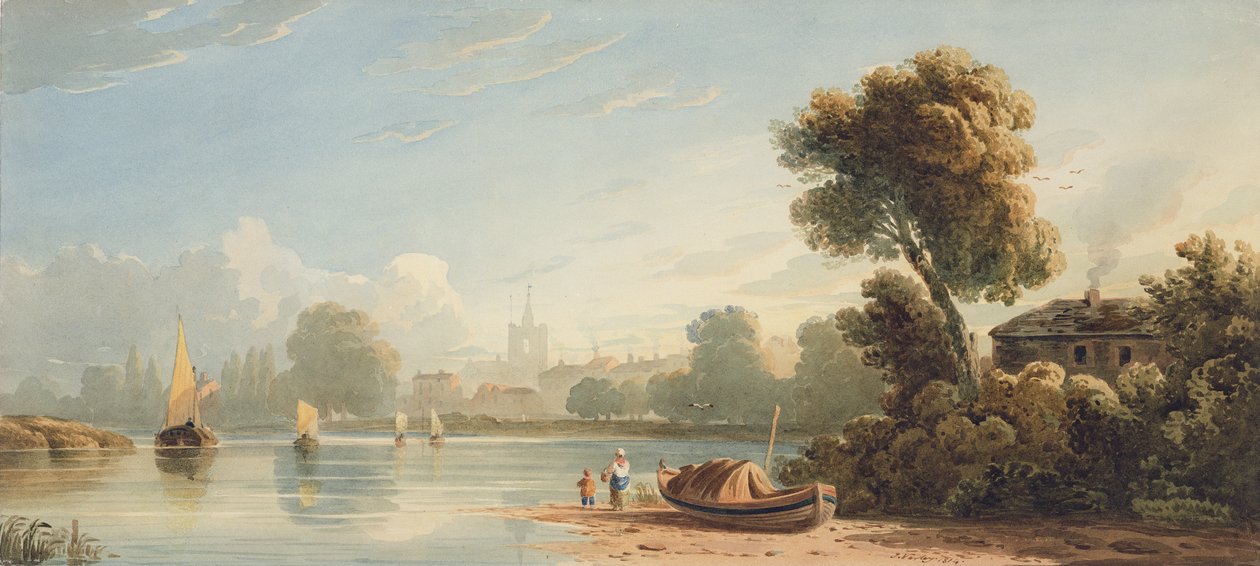 Chiswick，1814年（纸上石墨） 作者 约翰·瓦利