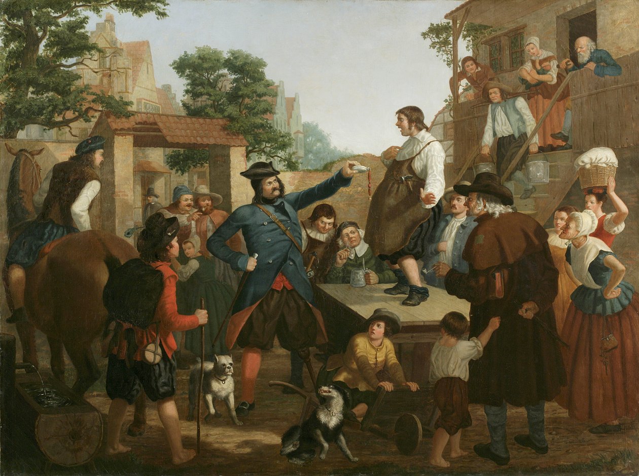 Peter Stuyvesant和Cobbler，1850年 作者 约翰·惠汀·恩宁格