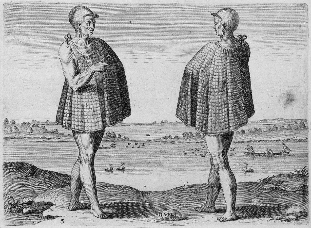 印第安牧师，由Theodor de Bry（1528-1598）镌刻 作者 约翰怀特