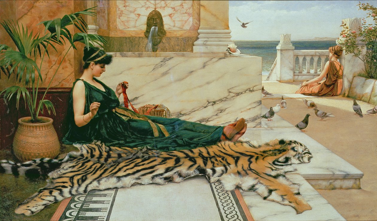 The Tiger Skin，c.1895 作者 约翰·威廉·高沃德