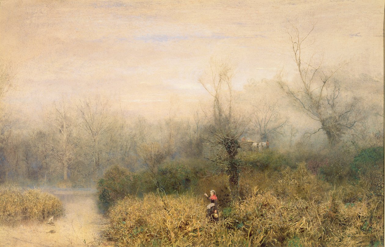 一个湖，1882年 作者 约翰·威廉·诺斯