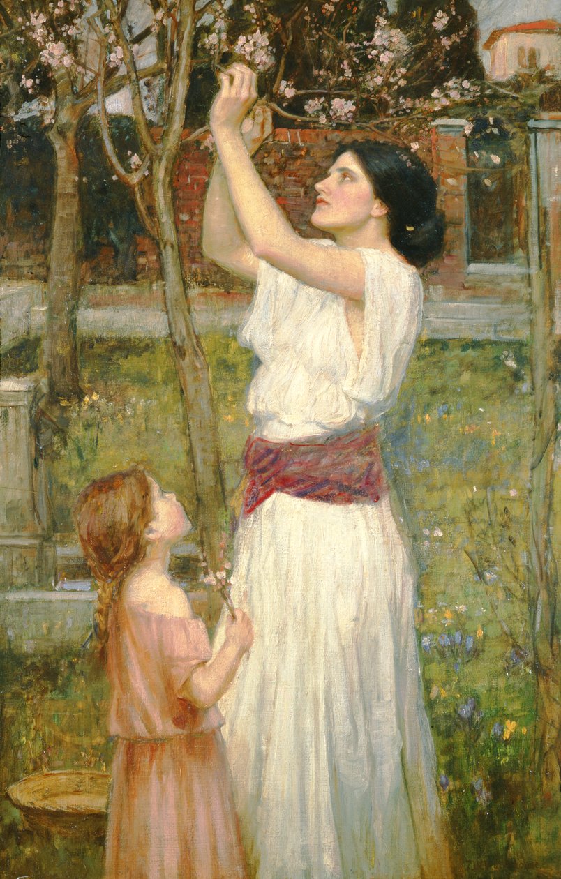 杏仁花，1916年 作者 约翰·威廉姆·沃特豪斯