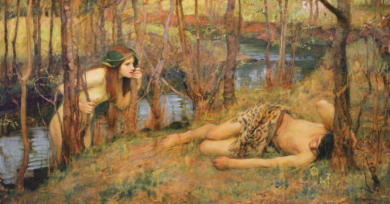 Naiad，1893年 作者 约翰·威廉姆·沃特豪斯