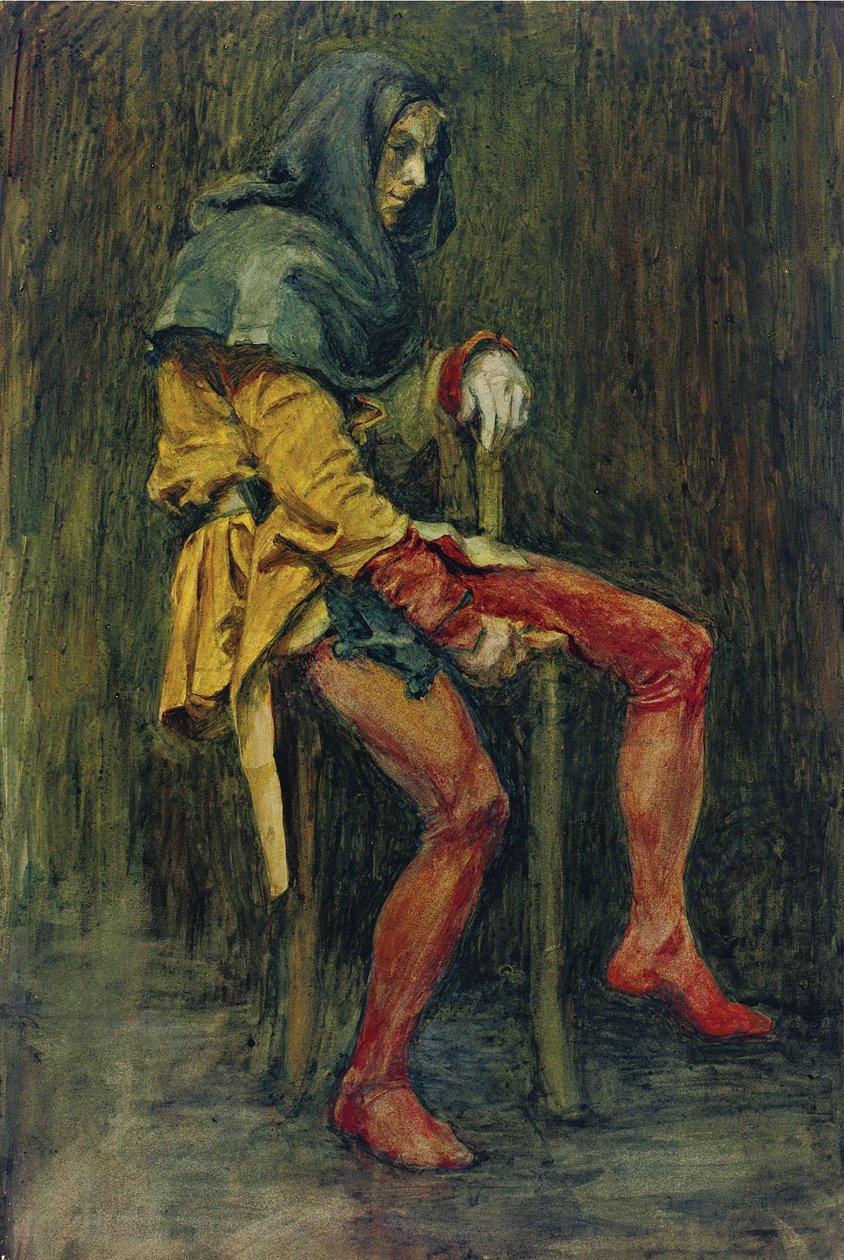 Touchstone，小丑 作者 约翰·威廉姆·沃特豪斯