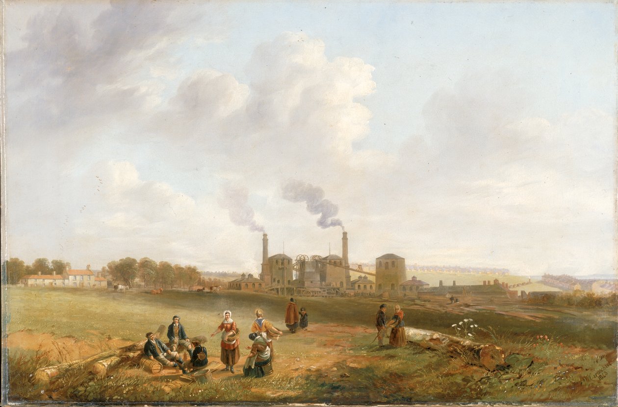 Murton Colliery，1843年 作者 约翰·威尔逊·卡迈克尔