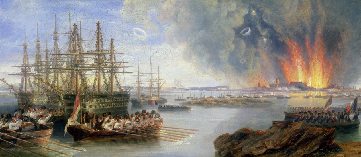 塞巴斯托波尔的轰炸，1858年 作者 约翰·威尔逊·卡迈克尔