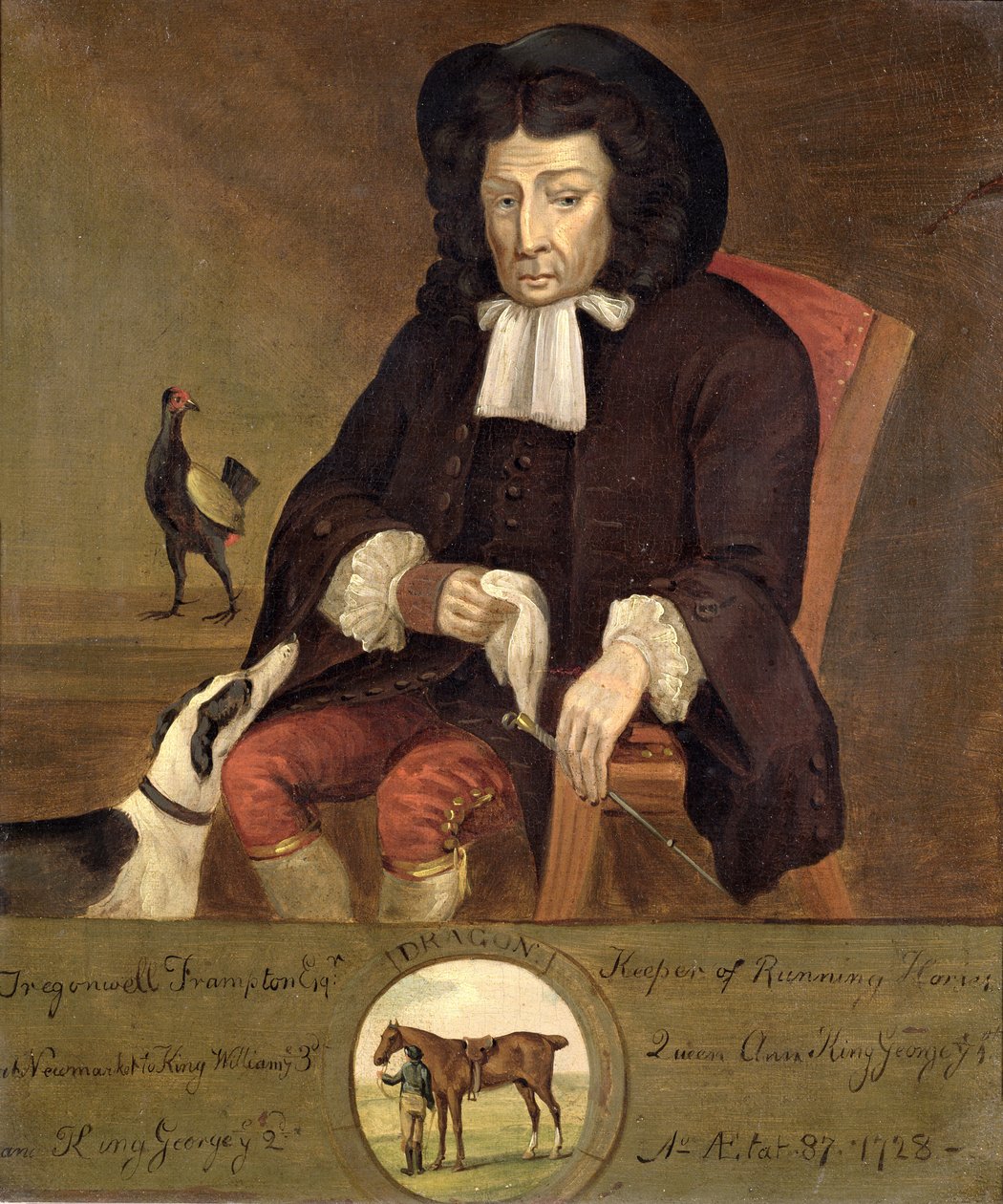 Tregonwell Frampton（1641-1727）草坪之父，1728年 作者 约翰·伍顿