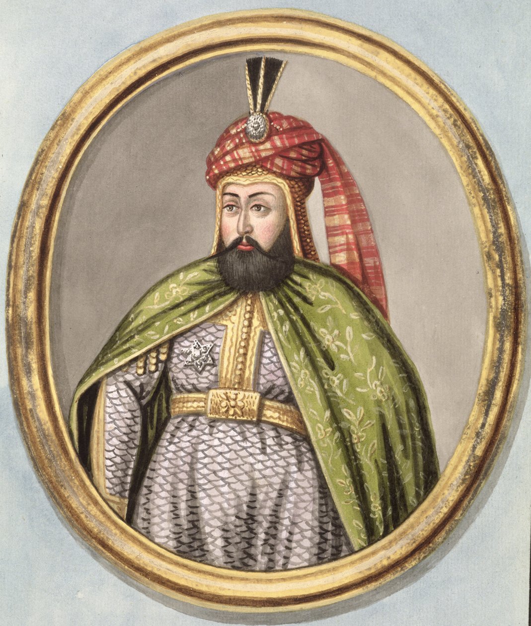 Amurath（Murad）IV（1612-40）Sultan 1623-40，来自“土耳其皇帝画像系列”，1808年 作者 约翰·杨