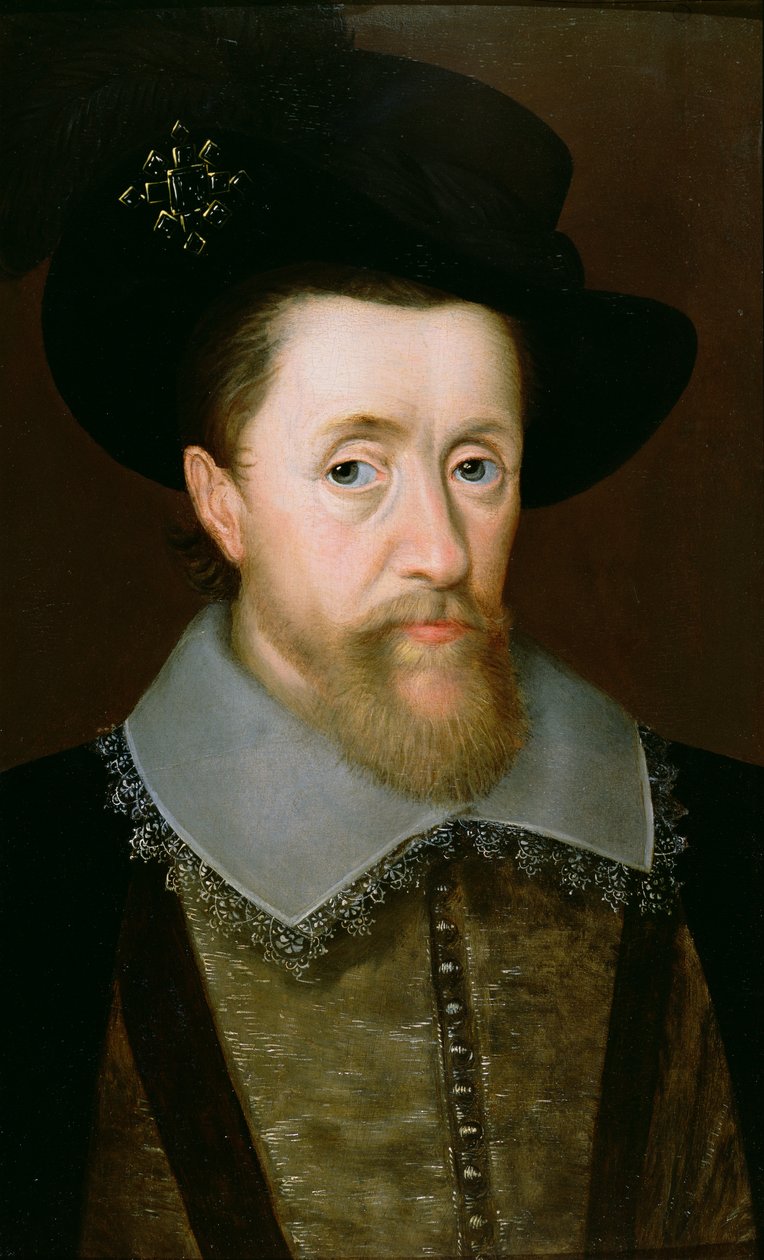 苏格兰詹姆斯六世和英格兰一世的肖像（1566-1625） 作者 约翰·德·克里茨