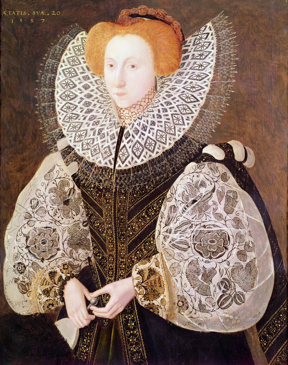 陌生女孩，1587年，20岁 作者 约翰·贝茨（John Bettes）