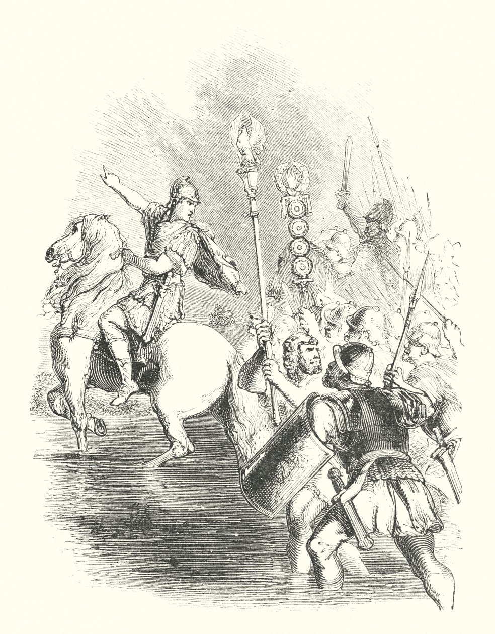 Caesar crossing the Rubicon (engraving) 作者 约翰（后）吉尔伯特