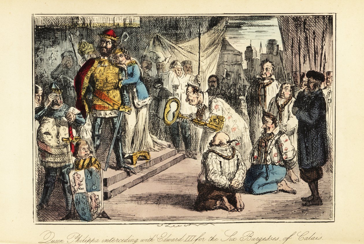King Edward III of England after the Siege of Calais in 1347 作者 约翰（后）里奇