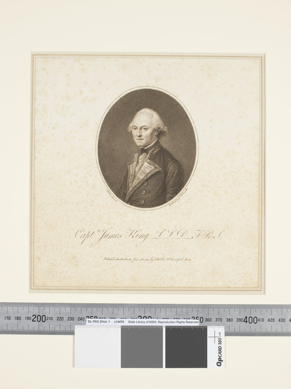 三、 James King 船长，由 Francesco Bartolozzi（1727–1815 年）雕刻，约 1773-84 年（雕刻） 作者 约翰（后）韦伯