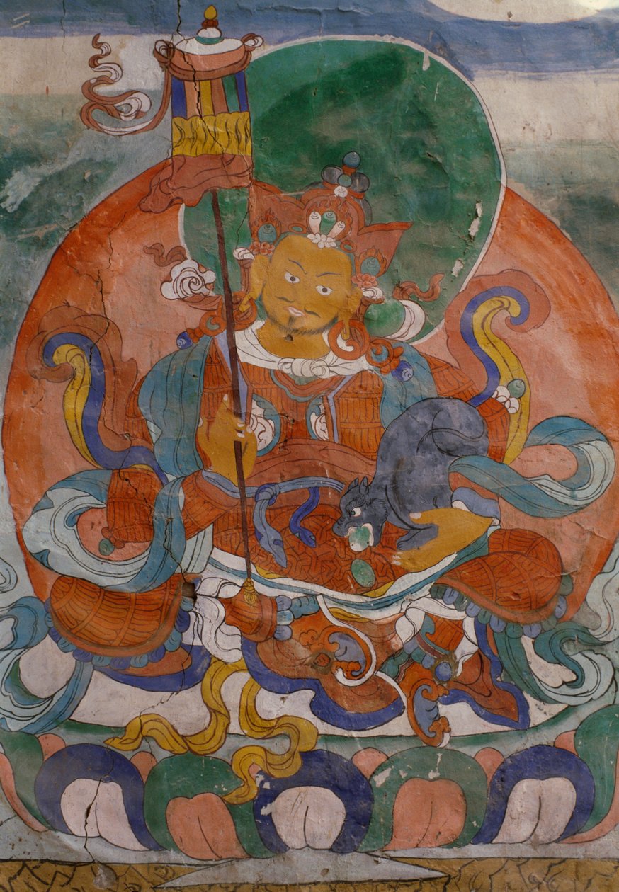 印度拉达克赫米斯的喇嘛教寺院的壁画 作者 沃尔特·查尔斯·米尔斯