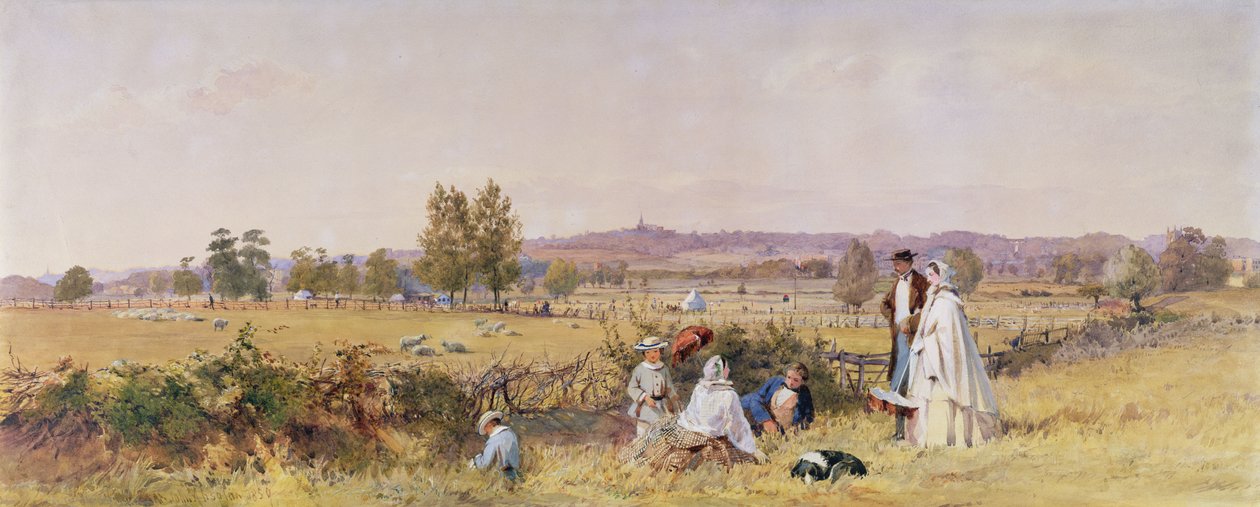 Highgate来自上霍洛威，1859年 作者 约翰·阿布索隆