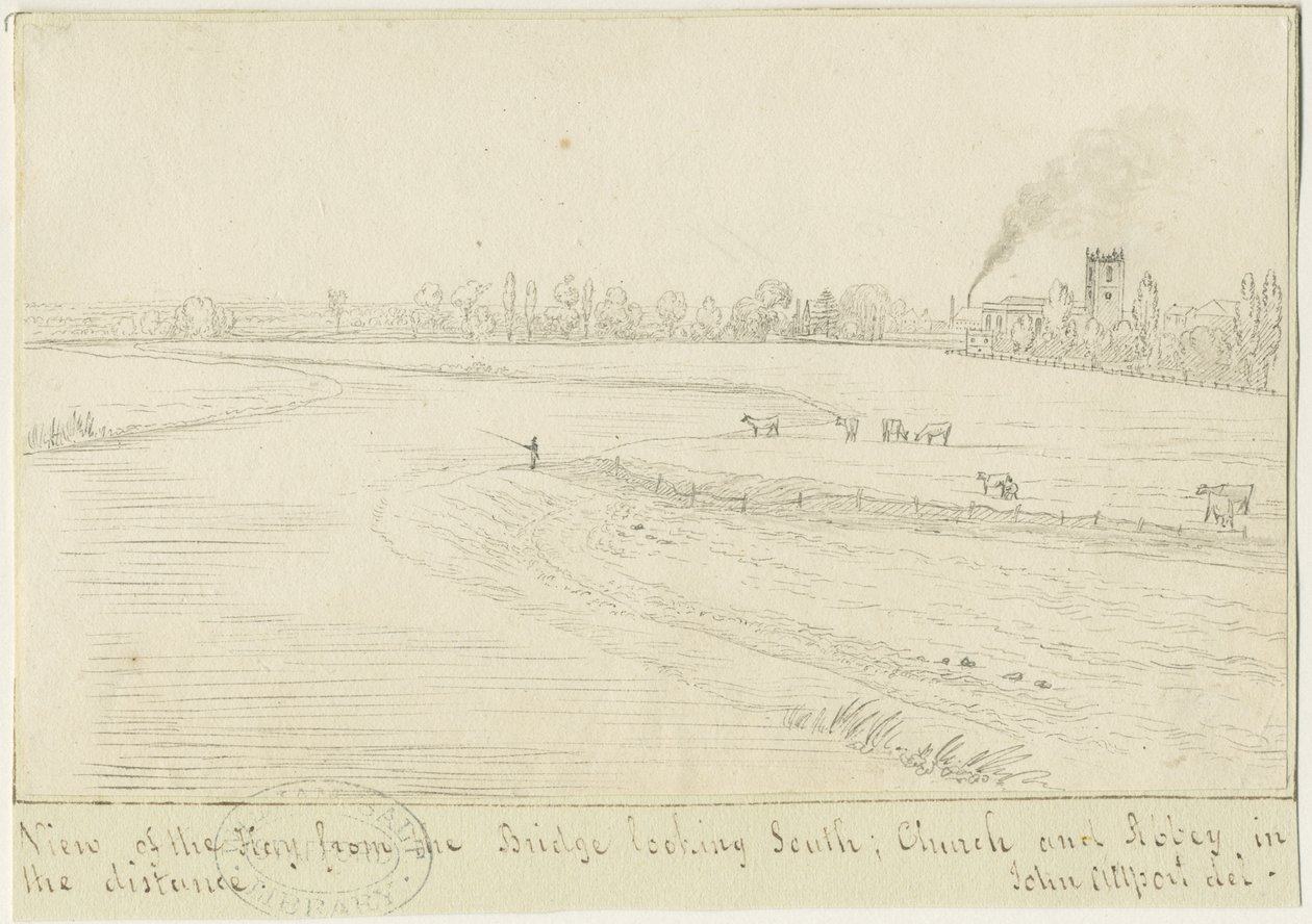 Burton-upon-Trent: pen and ink drawing, nd [1799-1854] (drawing) 作者 约翰·奥尔波特