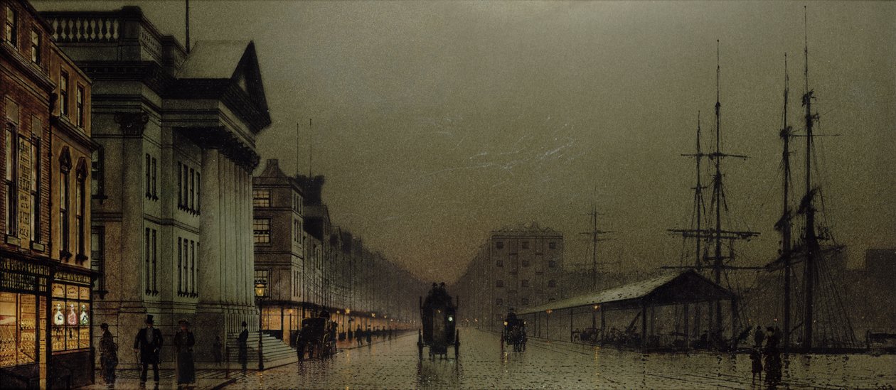 利物浦，1893年 作者 约翰·阿特金森·格里姆肖