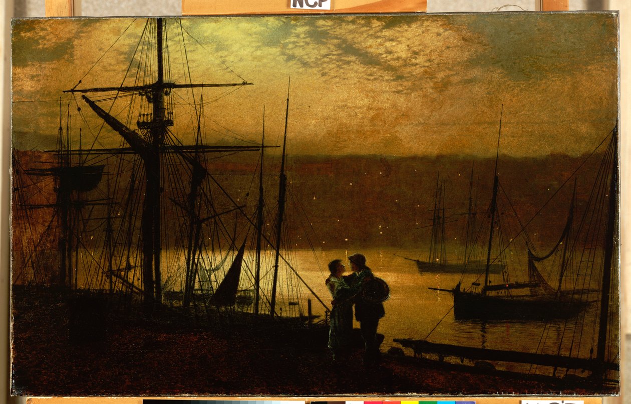 外展区-惠特比（Whitby）风景，1887年 作者 约翰·阿特金森·格里姆肖