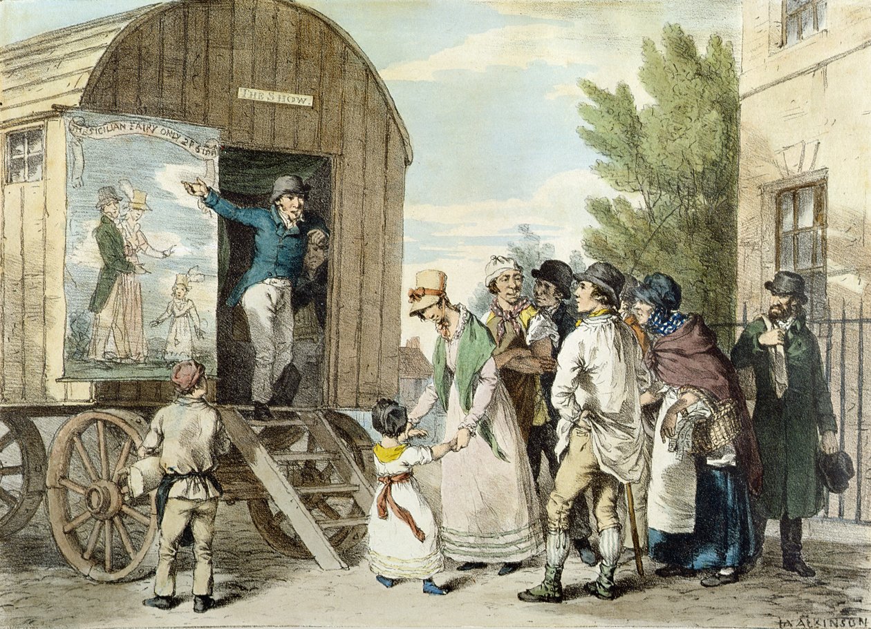 The Fairs：The Show，c.1821 作者 约翰·奥古斯都·阿特金森