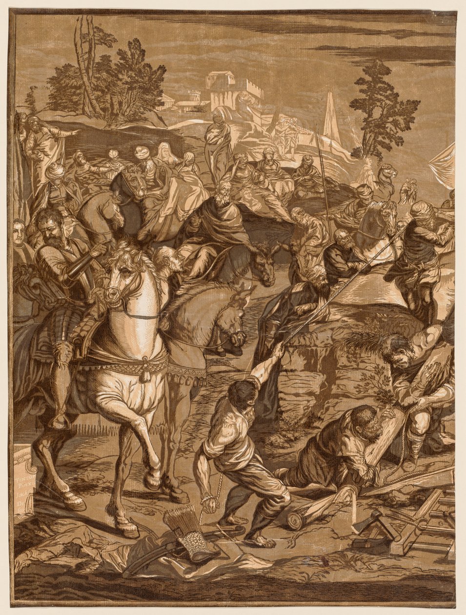 被钉十字架，1741年。 作者 约翰·浸信会杰克逊