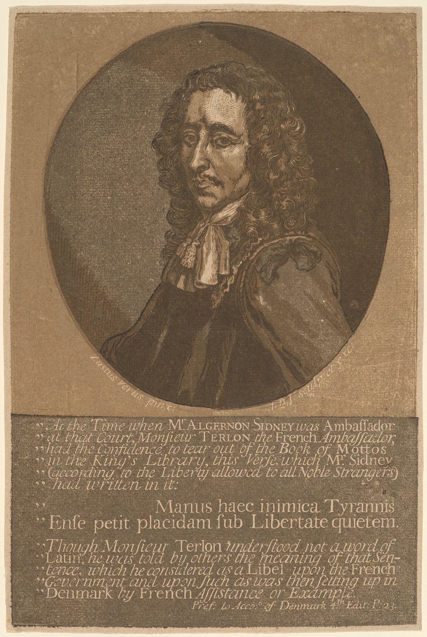 Algernon Sidney 作者 John Baptist Jackson，在 Justus van Verus 之后