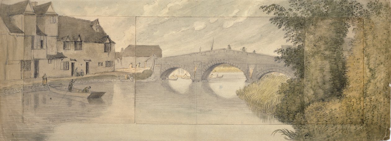 牛津的Hythe桥，1789年 作者 约翰·浸信会