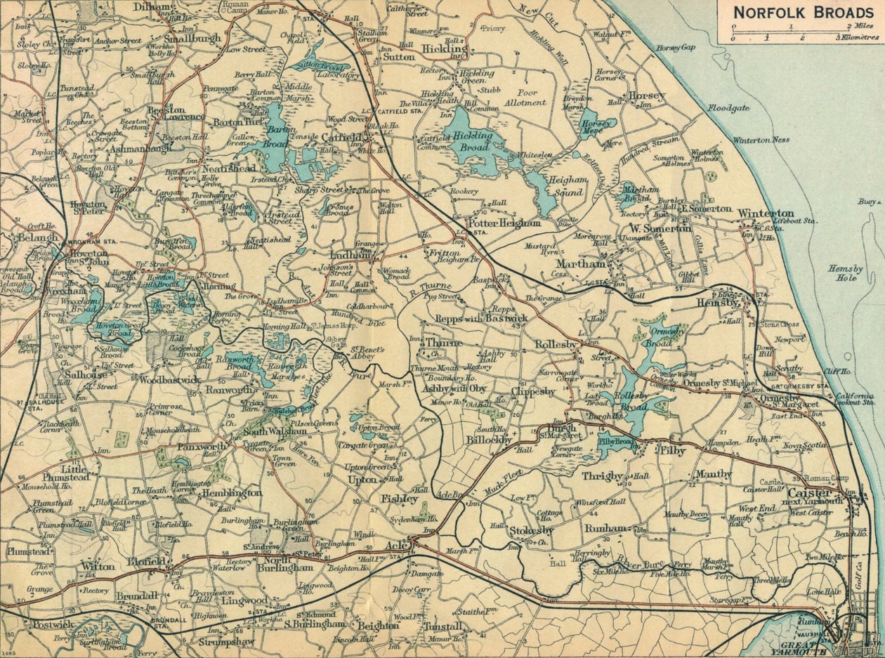 诺福克·布罗斯（Norfolk Broads），二十世纪 作者 约翰·巴塞洛缪