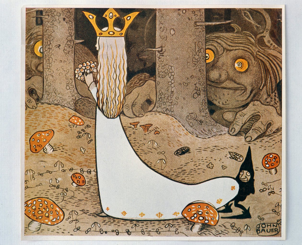 公主和巨魔摘自Bland Tomtar och Troll, 1913年 作者 约翰·法默