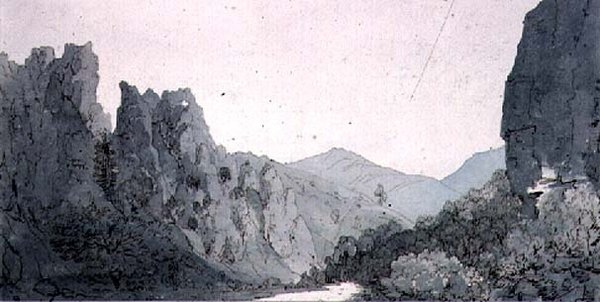 Dovedale，德比郡 作者 约翰·巴维斯托克·奈特