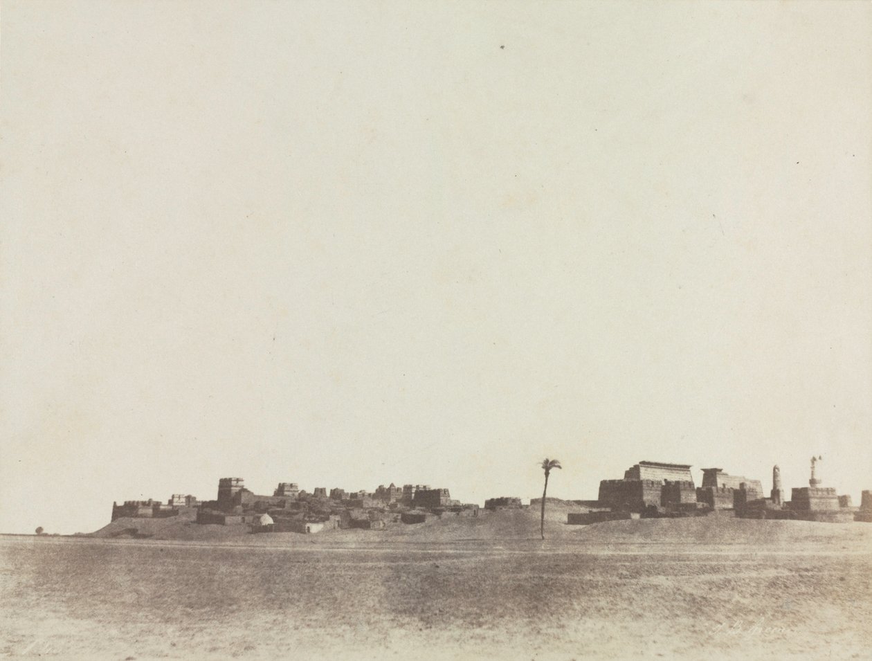 卢克索景观，1854年。 作者 约翰·比斯利·格林