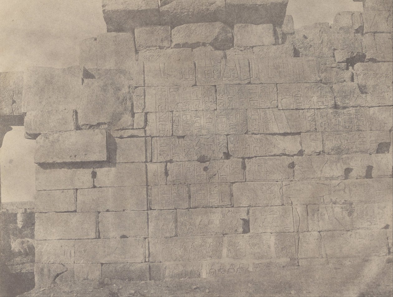 卡纳克（Karnac），Hypostyle Hall，南墙（正面） 作者 约翰·比斯利·格林