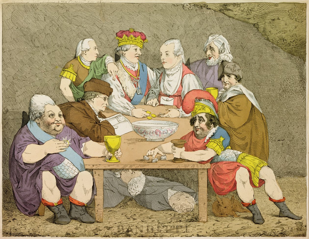 Banditti，1783年（手工彩色雕刻） 作者 约翰·博恩