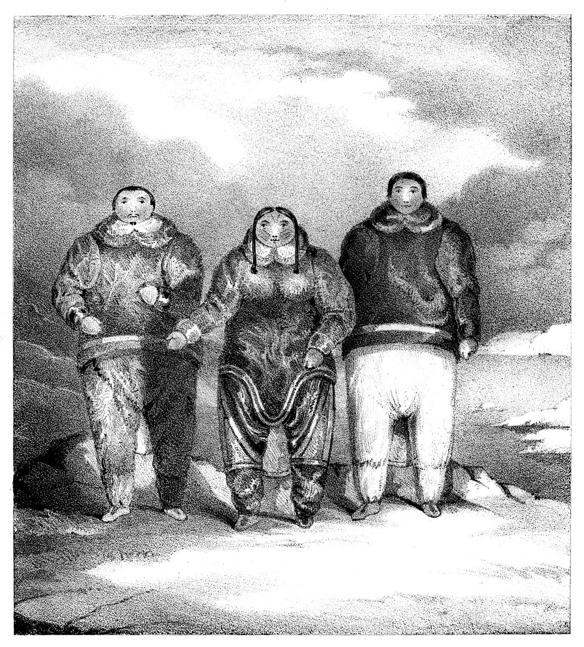 19世纪初，阿纳尔鲁阿（Aknalua）卡基卡久（Kakikagiu）的Poyettak。 作者 约翰·布兰德