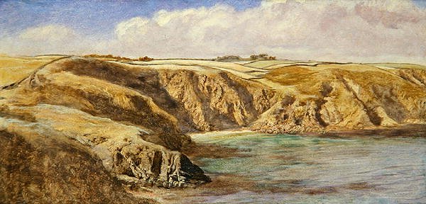 Parn Voose Cove（布面油画） 作者 约翰·布雷特