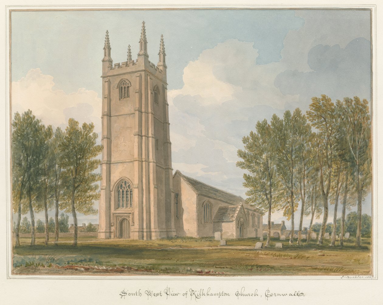 Cornwall - Kilkhampton Church 作者 约翰·巴克勒