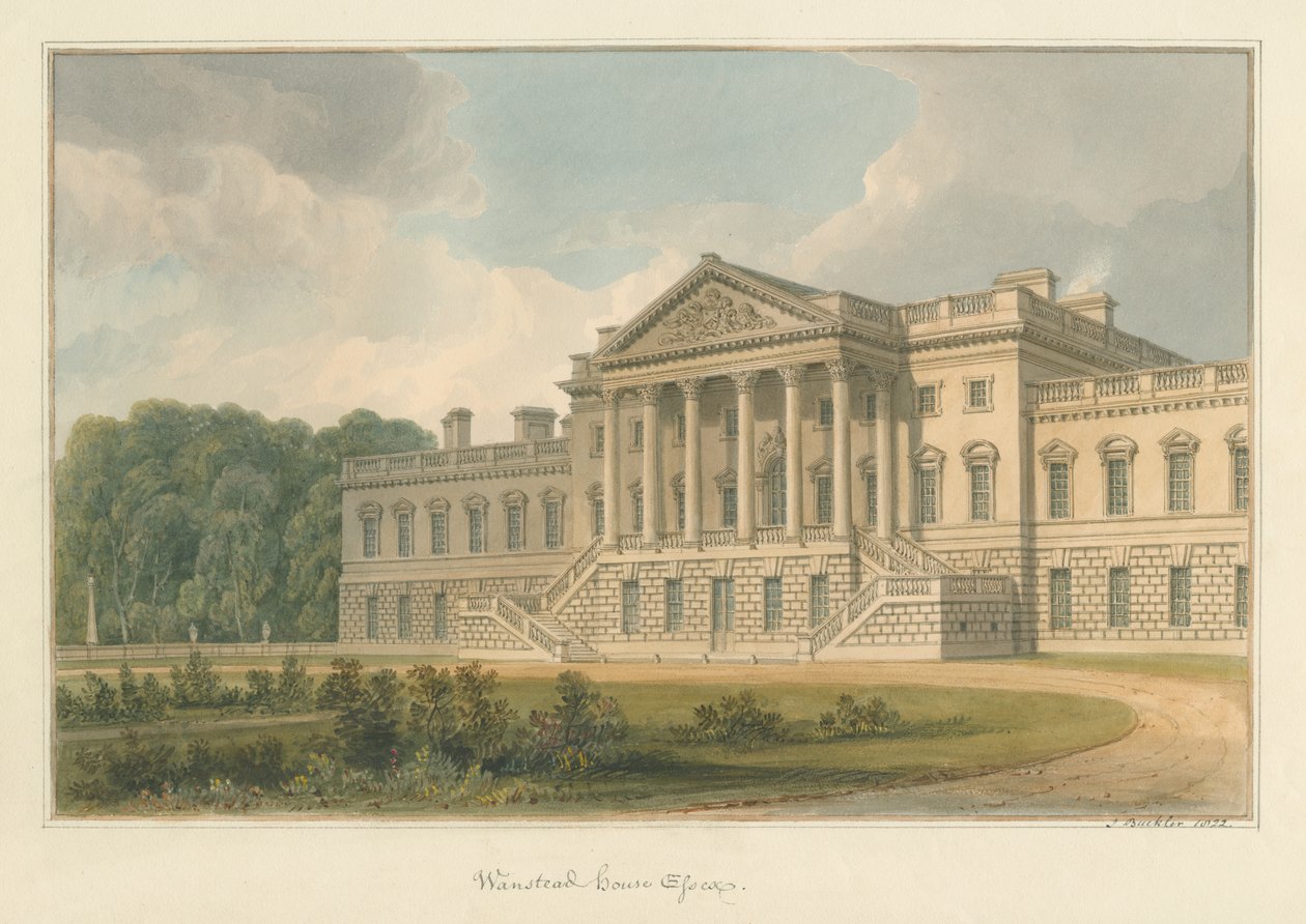 埃塞克斯（Essex）-Wanstead House，1822年 作者 约翰·巴克勒