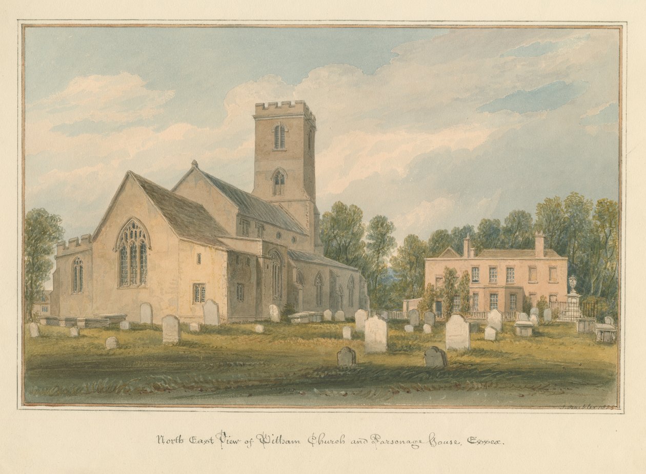 艾塞克斯（Essex）-Witham Church and Parsonage House 作者 约翰·巴克勒