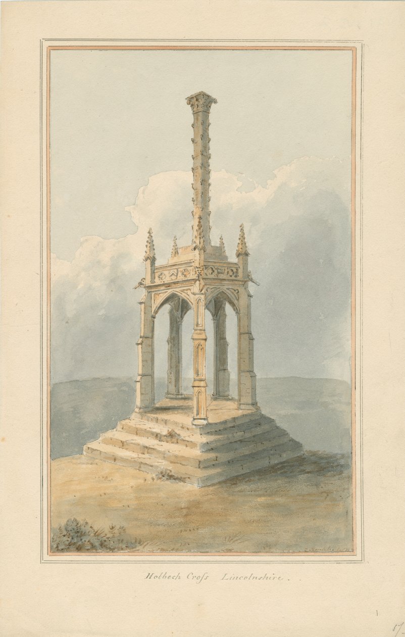 林肯郡-Holbeach Cross，[1824] 作者 约翰·巴克勒