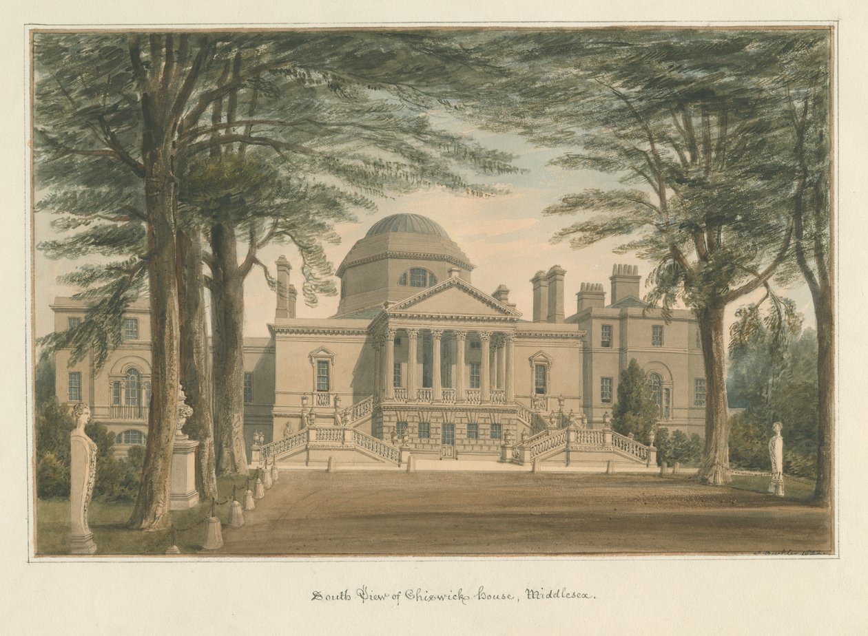 Middlesex-Chiswick House，1822年 作者 约翰·巴克勒