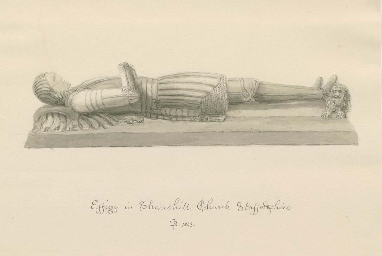 Tchalitchi cha Shareshill- Chojambula chodabwitsa kwa [Sir Humphrey Swynnerton]: kujambula kwa sepia 作者 约翰·巴克勒