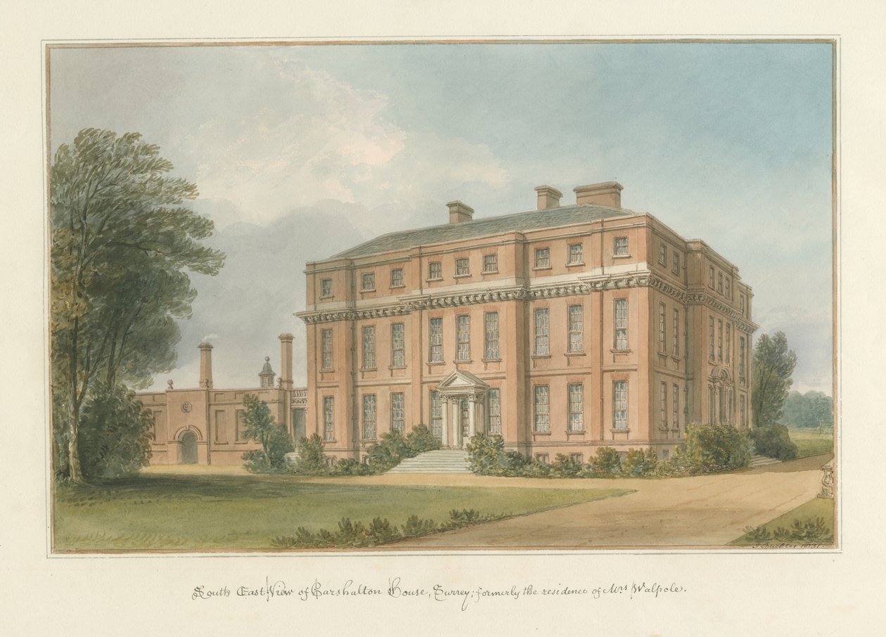 萨里-卡莎尔顿大厦（Carshalton House），1831年 作者 约翰·巴克勒