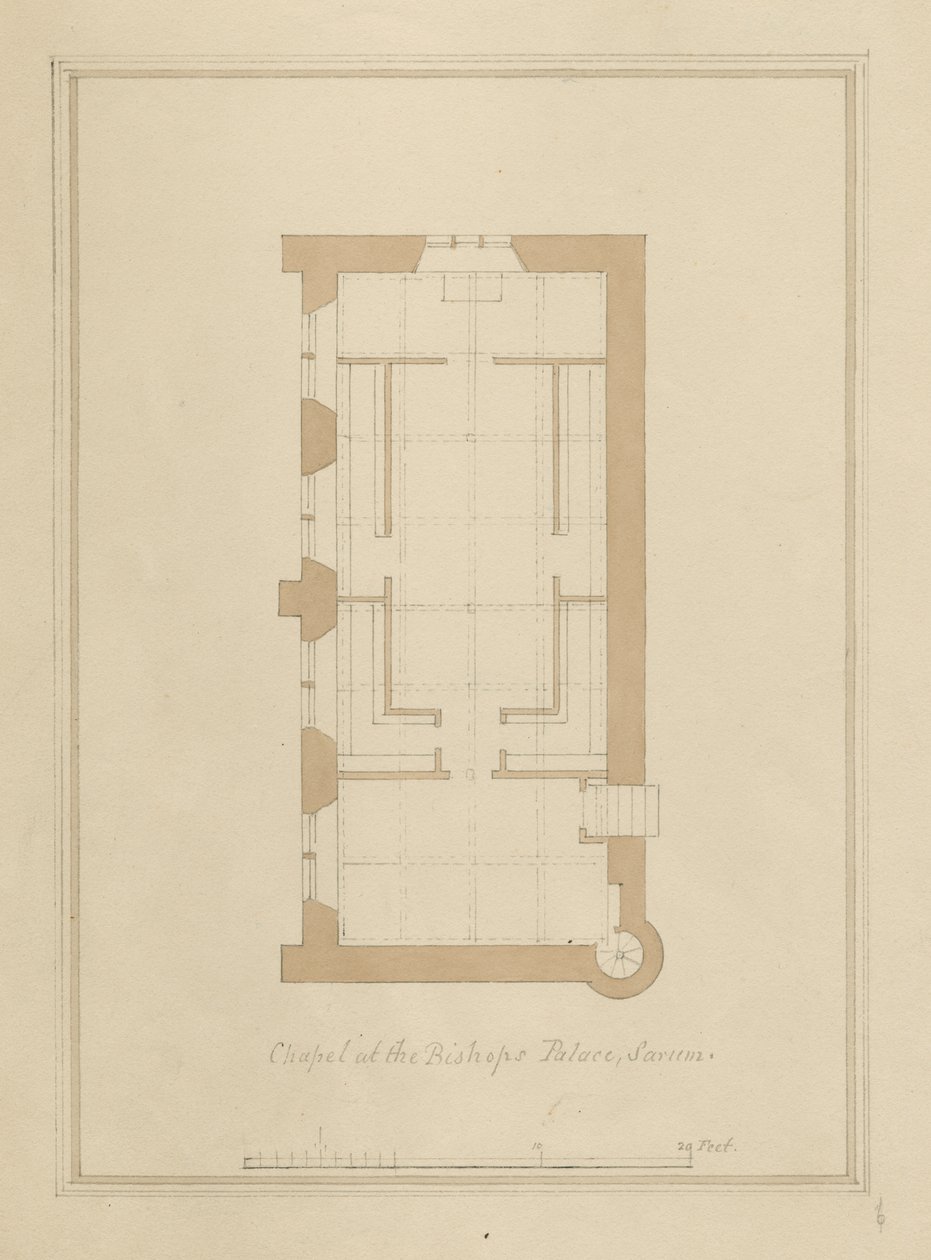 Wiltshire - Sarum - Plan of Bishop