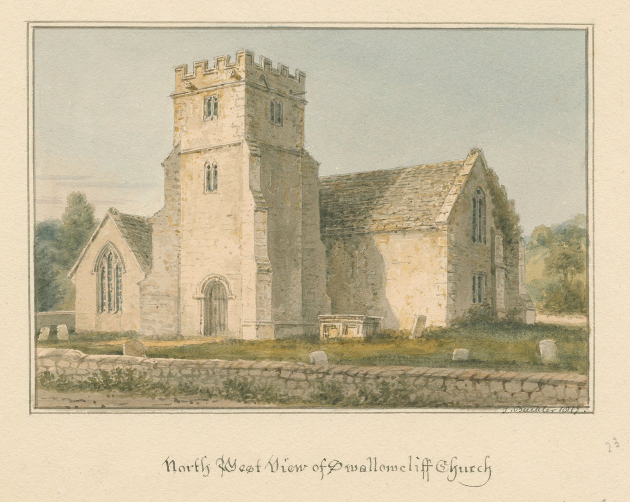 Wiltshire - Swallowcliffe Church 作者 约翰·巴克勒