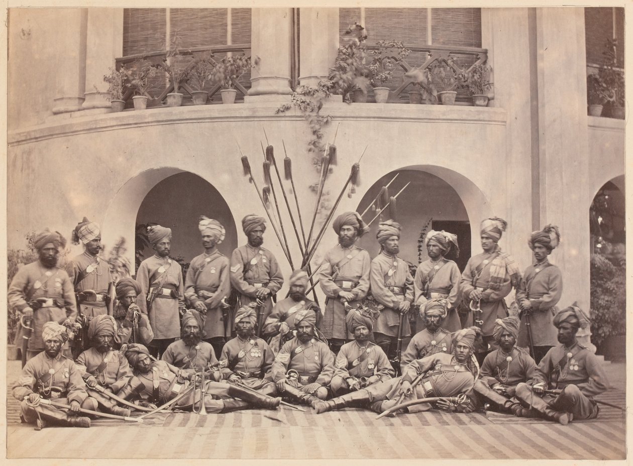 1879年，印度NCO骑兵骑兵队 作者 约翰·伯克