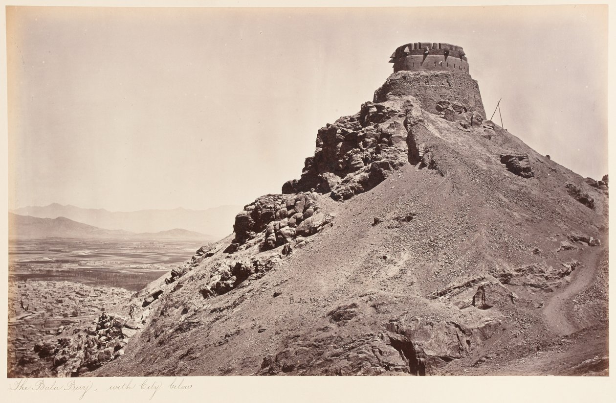 从巴拉塔（Bala Burj）看喀布尔全景，1879年 作者 约翰·伯克
