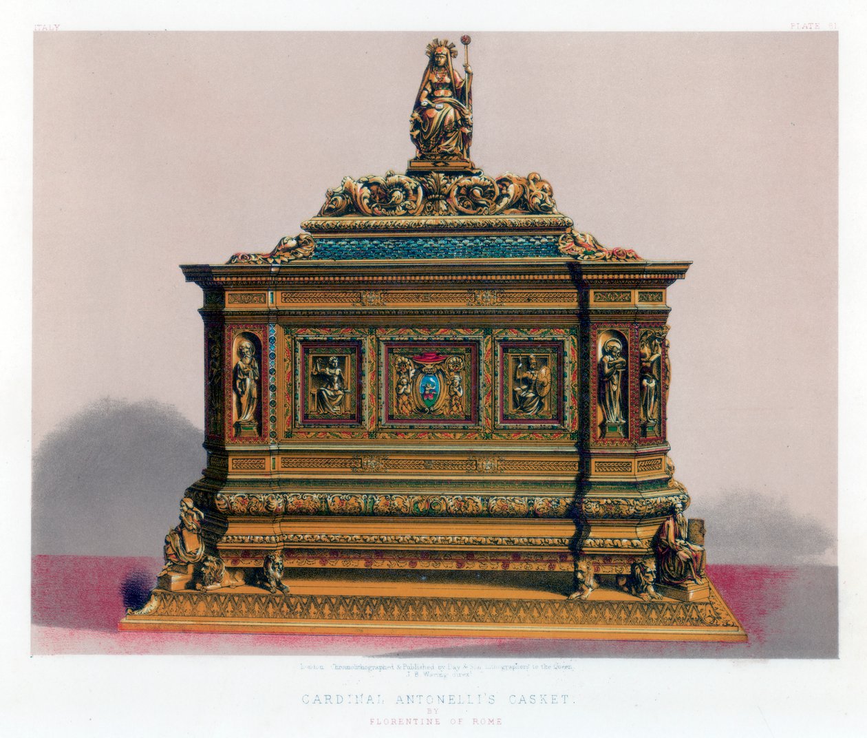 红衣主教安东尼奥·凯斯（Antonellis Casket），十九世纪。 作者 约翰·伯利·沃林
