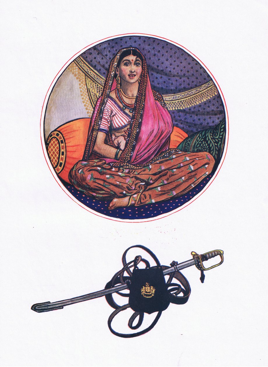 Lalila来到Ferengi情人，插图来自Kama花园（和其他来自印度的歌词），1920年 作者 约翰·拜姆·李斯顿·肖